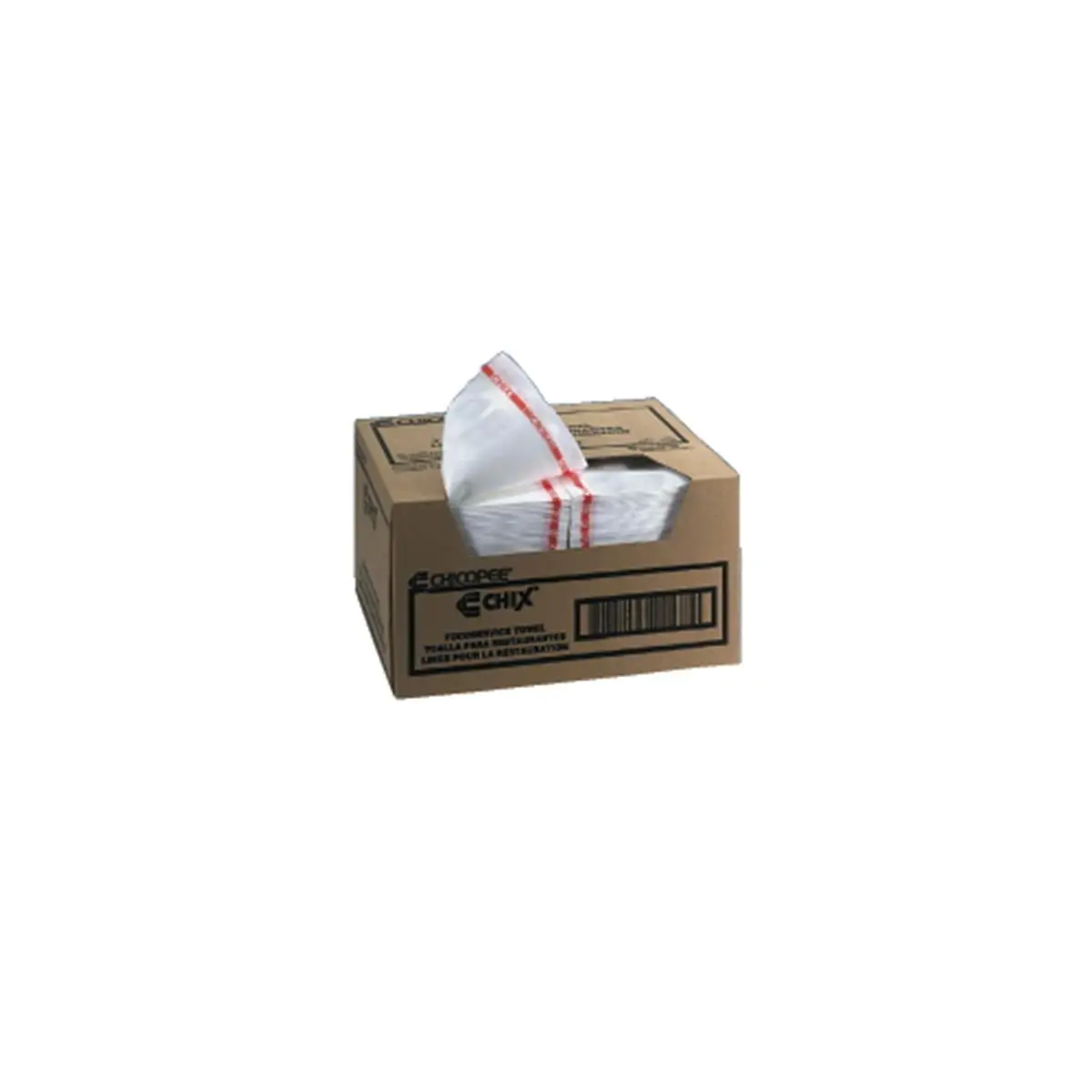 212 MAIN Medium Duty Antibacterial Absorbent Tissue Towels, 13x21in Red/White, 150 Per Case, Reusable Paper Towels, Tissue Towel