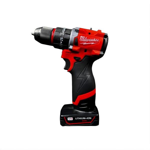 Milwaukee M12 Sub‑Compact 10mm Brushless Drill/Driver, 0-470 / 0-1,650 RPM, 45 / 60 Nm Max Torque, 13‑Clutch Settings, 10mm Metal Chuck, For Tight Space Drilling And Fastening tool