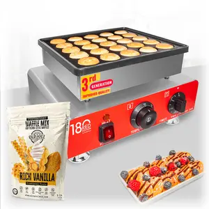 AR-2240 Mini Dutch Pancake Maker | Poffertjes Grill Commercial | 25 Dutch Mini Pancakes