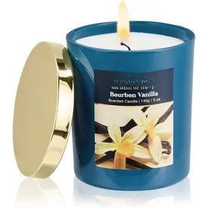 Fall Candles -  Vanilla 5 oz Soy Wax Scented Jar Candles for  Scented, 31 Hours  Time,  Candle Gifts for Men Women