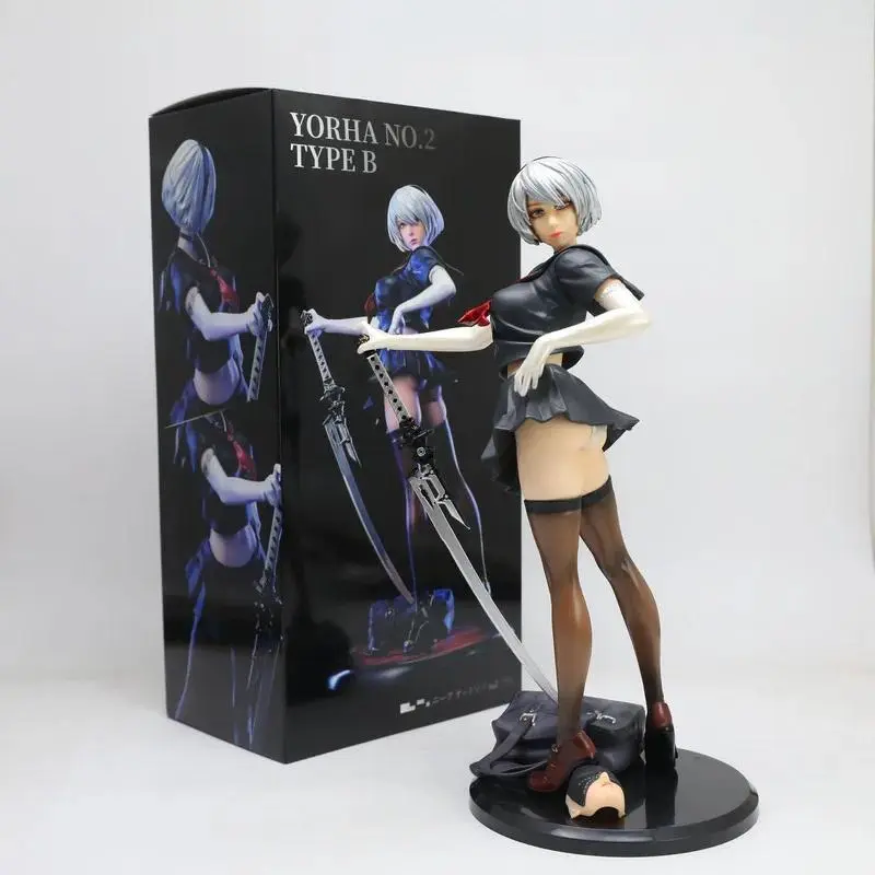 Anime Gk Nier Automata Yorha No 2 Type B Pvc Figure Wholesale Collectible Statue Desktop Ornament For Adult Anime Game Collector