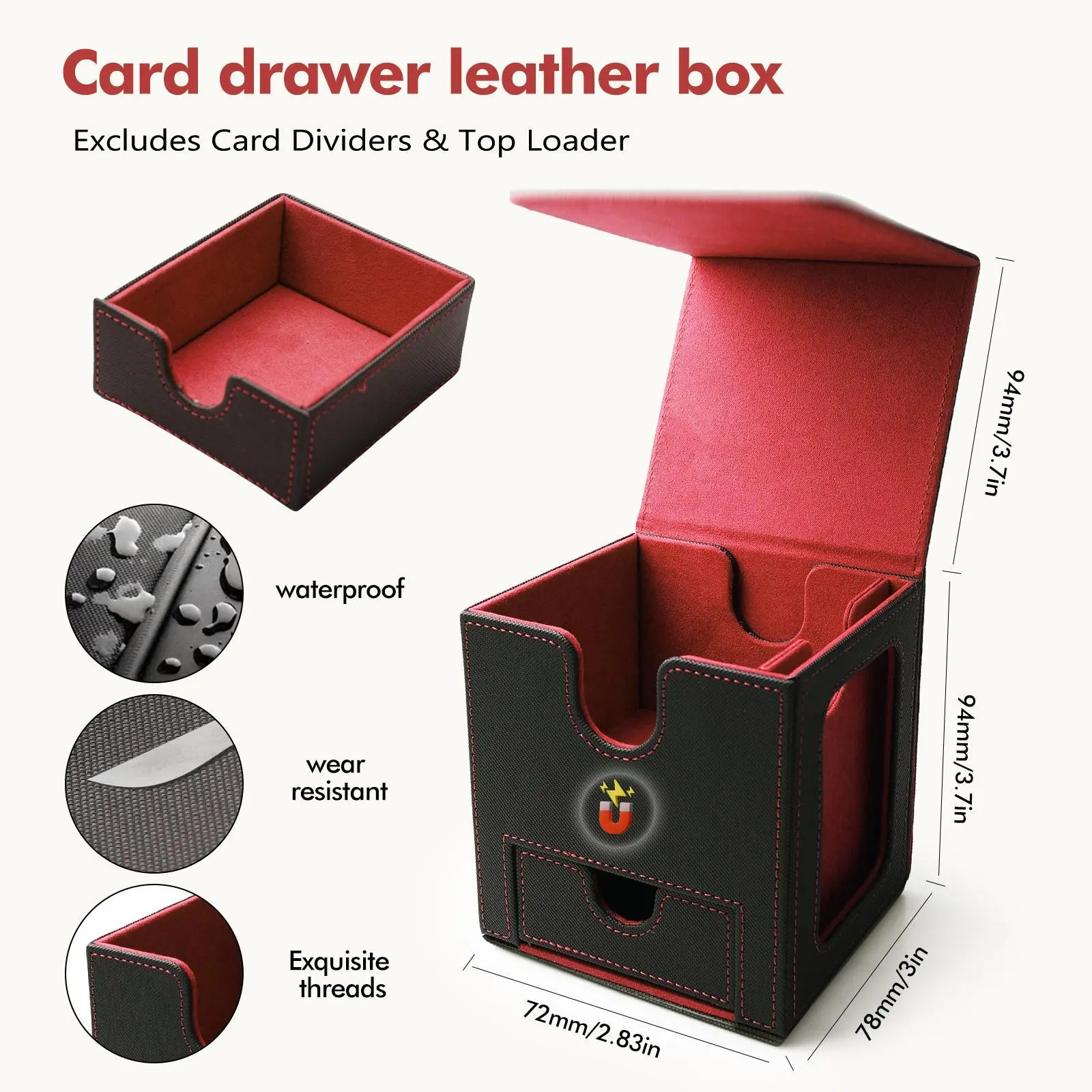 Card Deck Box for MTG Commander - Patented Design, Commander Display, Fits 100 Double-Sleeved Cards Dice Tray - TikTok Shop Card Deck Box for MTG Commander - Patented Design, Commander Display, Fits 100 Double-Sleeved Cards Dice Tray - TikTok Shop