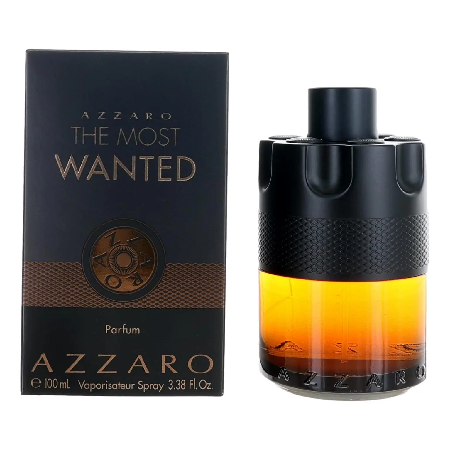 Azzaro The Most Wanted Men's 3.4 fl oz Parfum Spray - Bold Confident Woody Spice Scent, Powerful Fragrance, Spray Bottle