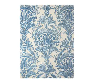 NMNY Mod Damask Chambray 5x7 Area Rug