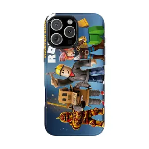 Roblox Phone Case Suitable for iPhone 17-11 Pro Max/Plus and  Samsung Galaxy S23-25 - Waterproof, Impact Resistant, Polycarbonate & TPU Material, Wireless Charging Compatible, Glossy Finish
