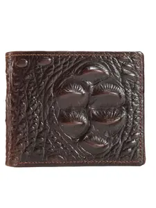Men's Alligator Pattern Leather Folding Wallet, Vintage Business Style, Large Capacity Multi-Card Slot, Coin Storage Design, Commute/office/daily Use