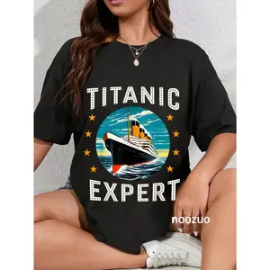 100% Cotton Titanic Expert Funny RMS Titanic Birthday Merch T-Shirt