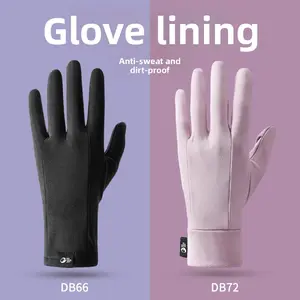 Liner lining gloves, motorcycle riding, warm, sweat-proof, dirt-proof, breathable, thin, waterproof, snowproof, cold-proof, and elongated fingers