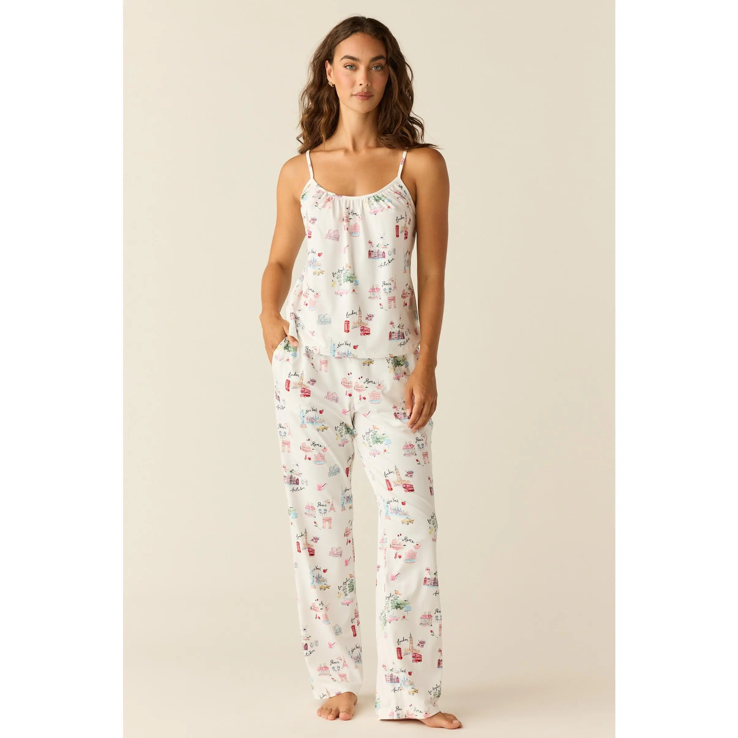 Bella Cloud Jersey PJ Set in Jet Set