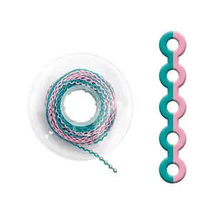 15 Feet/Roll Dental Power Chain Orthodontic Elastic Ultra Power Chain Rubber Band Long Short Continuous Dentist Ortho Materials Gift