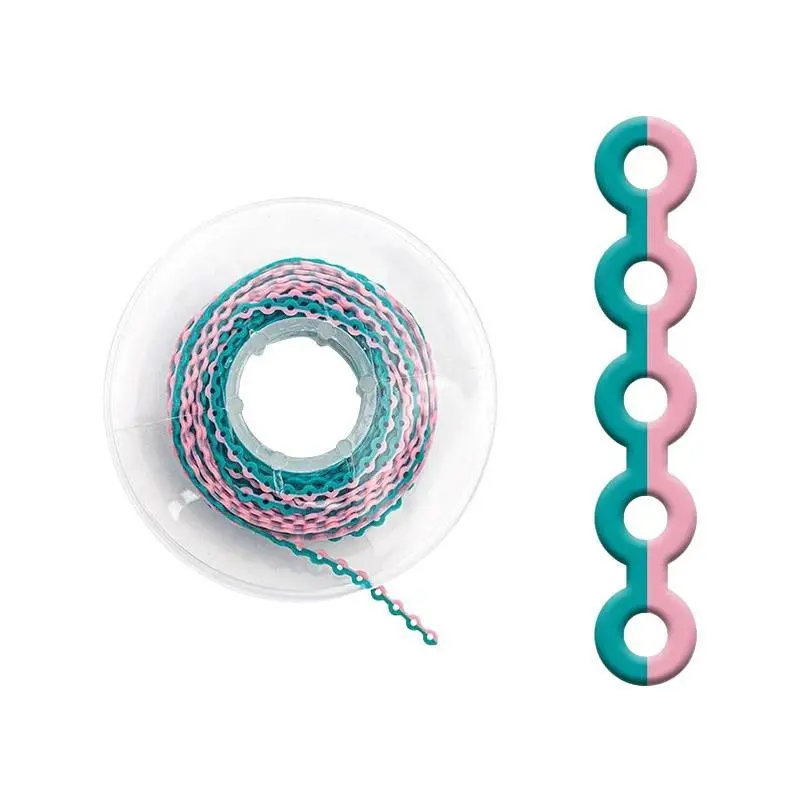 15 Feet/Roll Dental Power Chain Orthodontic Elastic Ultra Power Chain Rubber Band Long Short Continuous Dentist Ortho Materials Gift