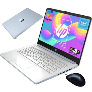 HP 2026 14 Inch Small Laptop for Student Business, Intel N150 CPU, 14" Anti-Glare,4GB RAM, 128GB SSD+MSD, Wi-Fi 6, Copilot AI , Windows 11 Pro, Sky Blue