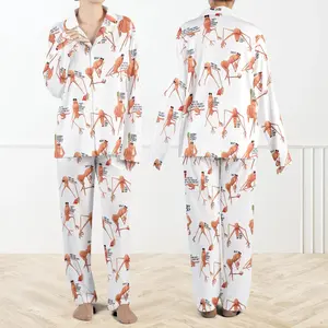 Marcus The Worm Silky Satin Pajama Set For Women And Kids, Funny Meme Sleepwear, Viral Cartoon PJs Gift for Men Women, Comedy Lounge Set