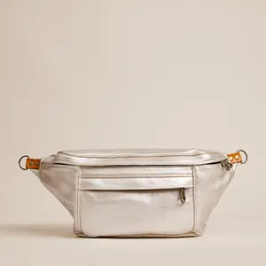 Cross Your Heart Sling - Leather Platinum