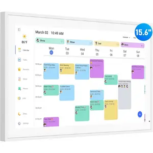 Digital Calendar 15.6 Inch Wall Planner Electronic Calendar & Chore Chart Smart Touchscreen Interactive Display for Family Schedules Wall & Desk Mountable Great Gifts for Women Men Mom Dad