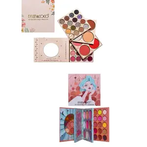 40/59-Color Face Palette-Beauty book-Cosmetics-Eyeshadow-Blush-Bronzer-Diamond Highlighters-Kevin and Co