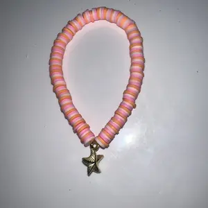 clay bead beachy&starfish charm bracelet