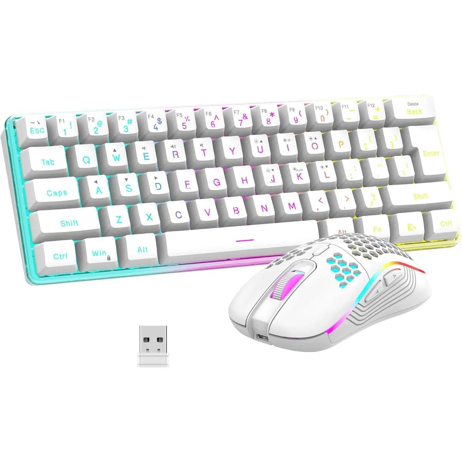 02 White Wireless Combo