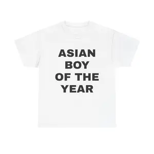 Asian Boy of the Year Heavy Cotton T-Shirt - Oversized T-Shirt Streetweat Casual Tee