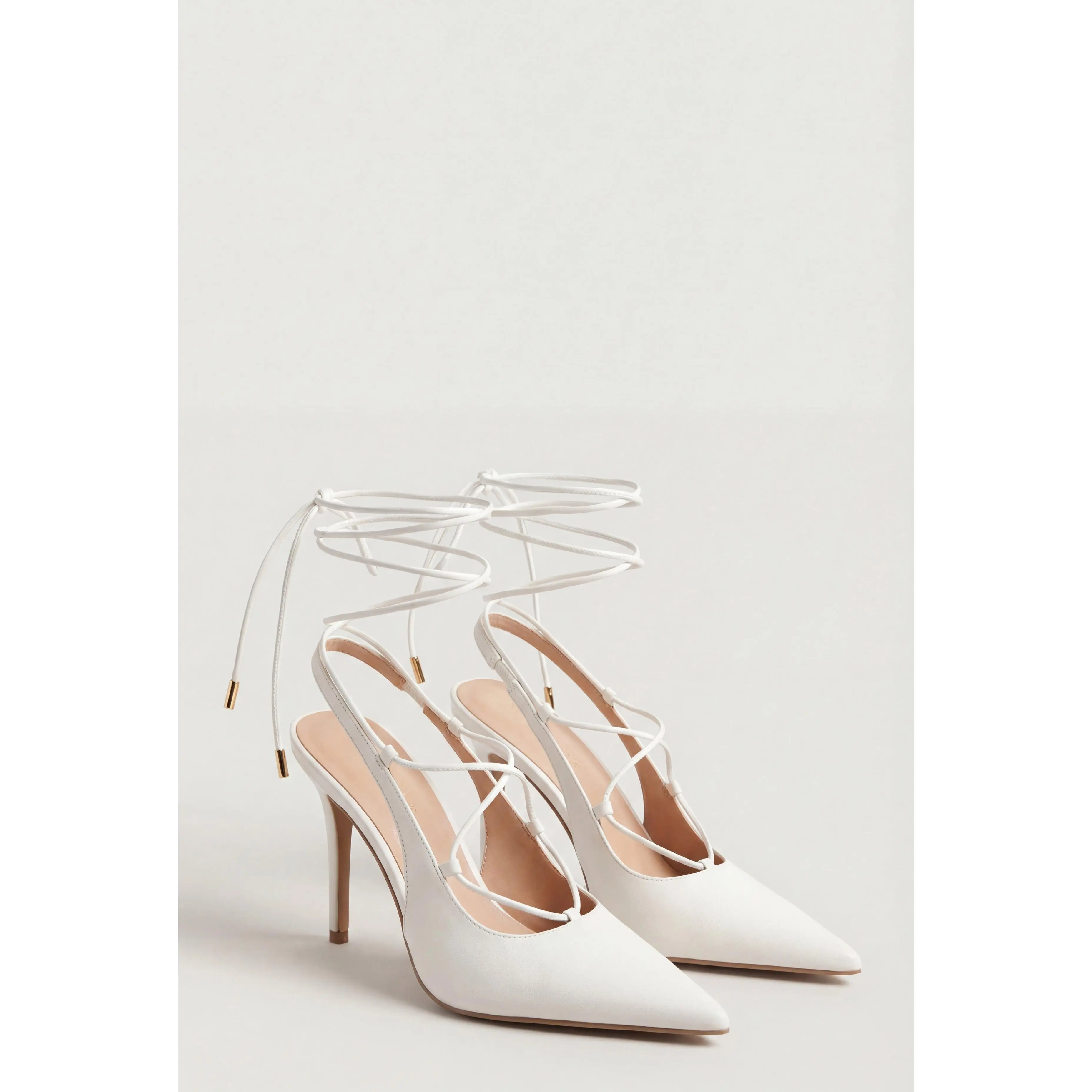Lace-Up Slingback Pumps