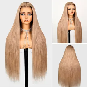 Megalook 5x6 Pre-All Glueless Milk Tea Brown Straight Wigs Invisible Knots Natural Hairline 100% Human Hair Wig  #TiktokShopBackToSchool #MegalookHair