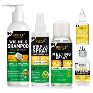 5 Counts Wig Milk Shampoo for Human & Synthetic Hair Gentle Cleansing & Maintenance 200ml - Buy One Set Get Two Free Wigcare Conditioner