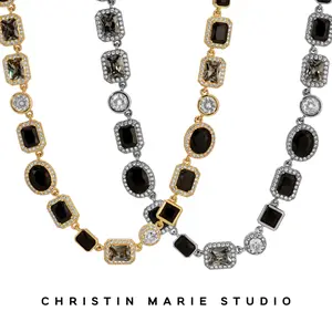 Onyx (Black) Solstice Gemstone Necklace