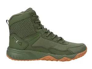 FILA MENS TACTICAL SIDE ZIP BOOTS CHASTIZER GREEN 1LM00358-353
