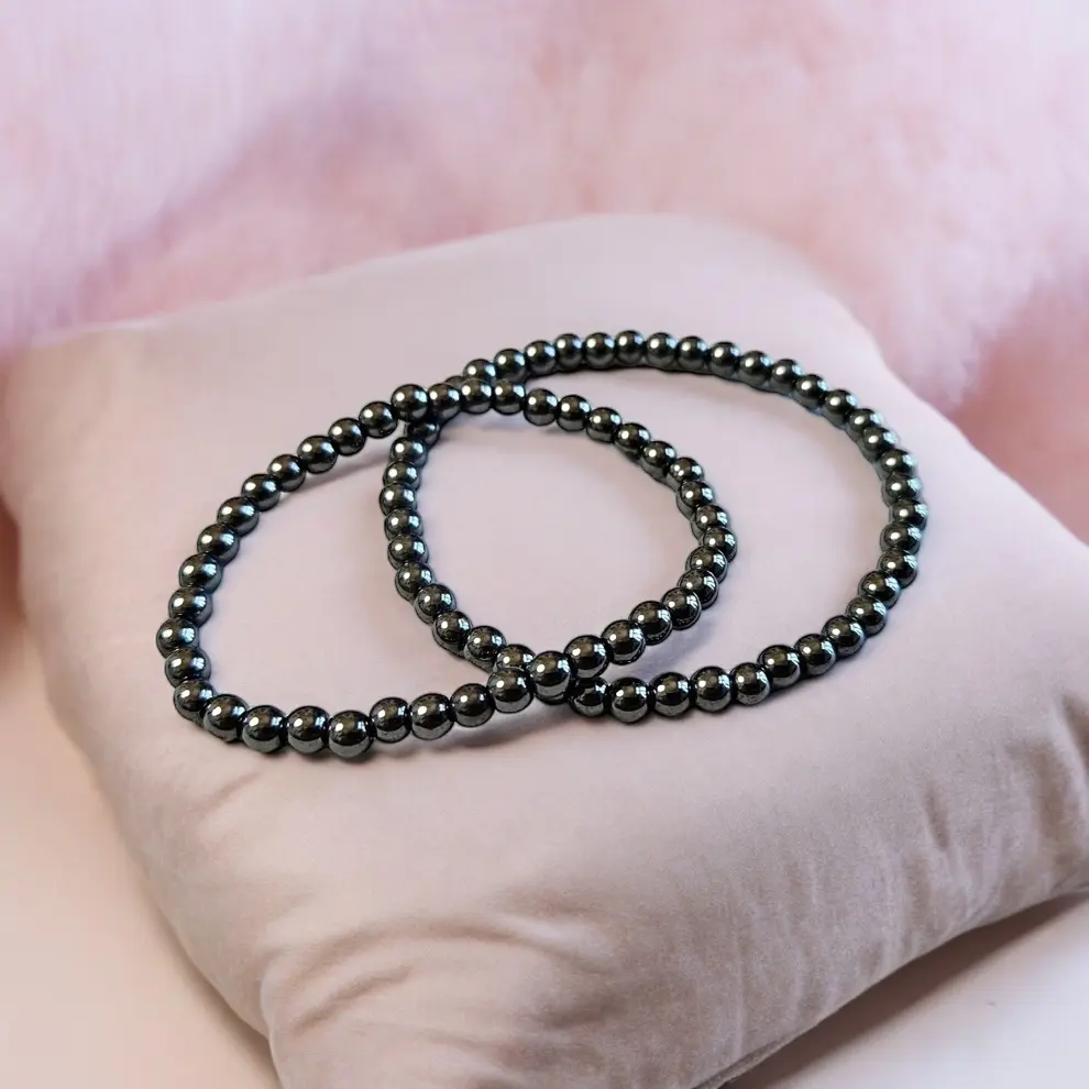 Hematite Bracelet | 4mm and 8mm Bracelet