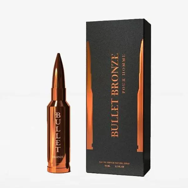 Bharara Beauty Bullet Bronze Pour Homme 75ml (2.5 oz)  Eau de Parfum - Long Lasting Luxury Fragrance Gift For Men