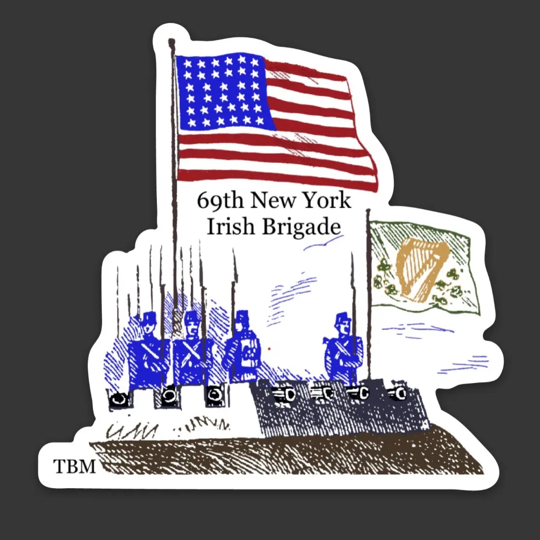 69th New York Irish Brigade Sticker