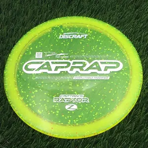 Discraft Elite Z Confetti Captain's Raptor with Paul Ulibarri 2026 CapRap Stamp - 175.2g - Yellow