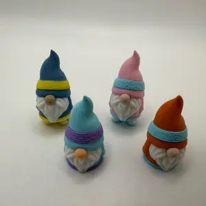 Shredder3D Micro Mini 3D Printed Gnomes & Accessories Realistic Whimsical Touch for Fairy House Garden Village Decor Random Color Pack of 3 or Single Pack