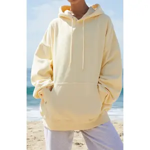 John Galt Women's Yellow Christy Oversized Hoodie