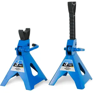 6 Ton (12,000 LBs) Automotive Jack Stands,Heavy Duty Steel Car Lifting Stand for Garages,Repair Shops,Adjustable Height 14.6"- 24",1 Pair