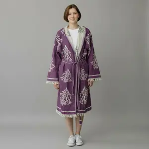 Cotton Robe lightweight 100% Cotton One Size Fits XS-L Womenswear Loungewear