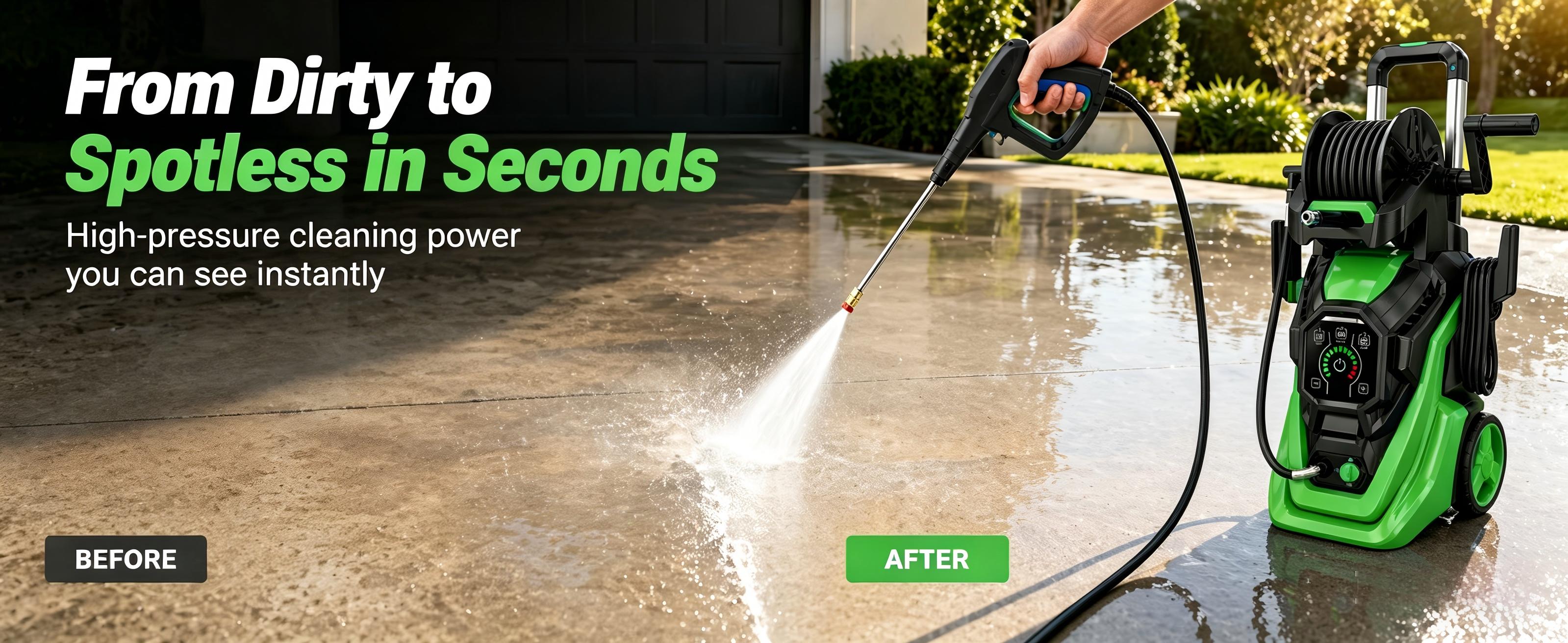Pressure Washer with Smart Control and 15 Levels of Adjustment, 4500 PSI 3.2 GPM Electric Pressure Washer, Kink Resistant Hose, Quick Connect Fittings and Soap Tank for car, home, driveway, patio, fence, sidewalk, balcony, furniture Cleaning Pressure Washer with Smart Control and 15 Levels of Adjustment, 4500 PSI 3.2 GPM Electric Pressure Washer, Kink Resistant Hose, Quick Connect Fittings and Soap Tank for car, home, driveway, patio, fence, sidewalk, balcony, furniture Cleaning