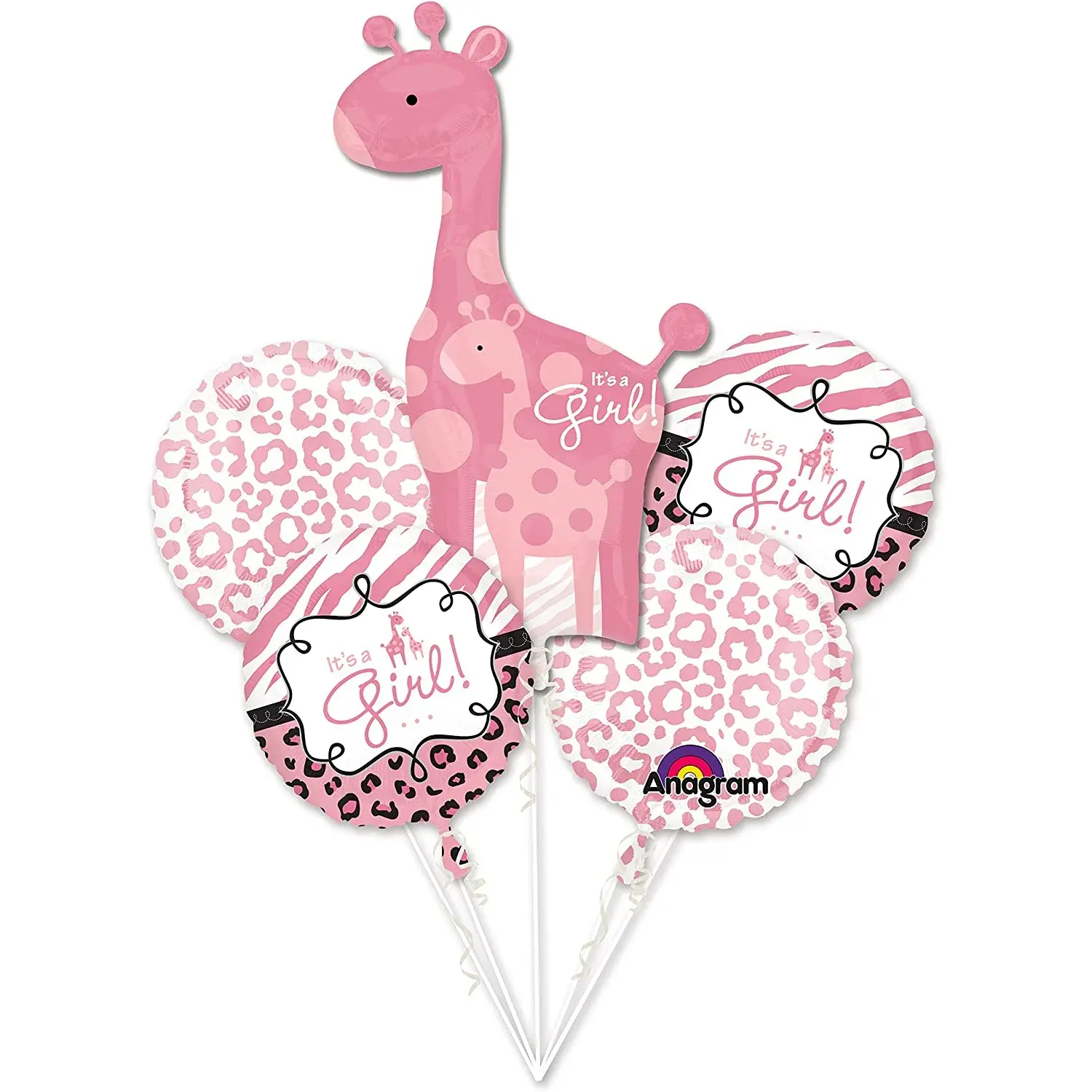 Sweet Safari Girl Balloon Bouquet - Party Supplies Anagram