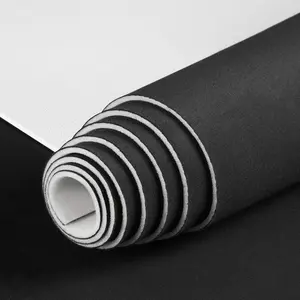 Suede Auto Headliner Fabric 95" L x 60" W with  Backing - Tube Packaging - Black Interior Replacement Material for //SUV/RV Roof -  Repair/DIY Headliner Material