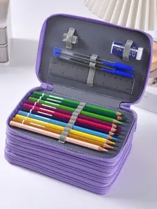 Large Capacity Pencil Case, Mermaid Design Pen Bag, New Luxury High-End Pencil Holder, Stylish School Supplies Organizer