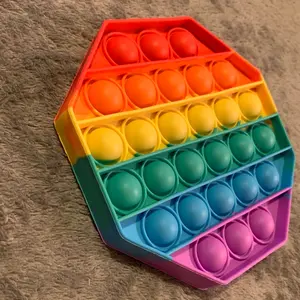 Rainbow Octagon Fidget Toys Pack Stress Relief Anti-Anxiety Relieve Pressure Unisex Eliminate Irritability