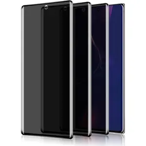 [3 Pack for Samsung Note 20 Ultra Privacy Screen Protector, Tempered Glass Anti-Spy Screen Protector for Note 20 Ultra 5G, Black 9H Hardness Bubble Free [Don’t Support Fingerprint Unlock]