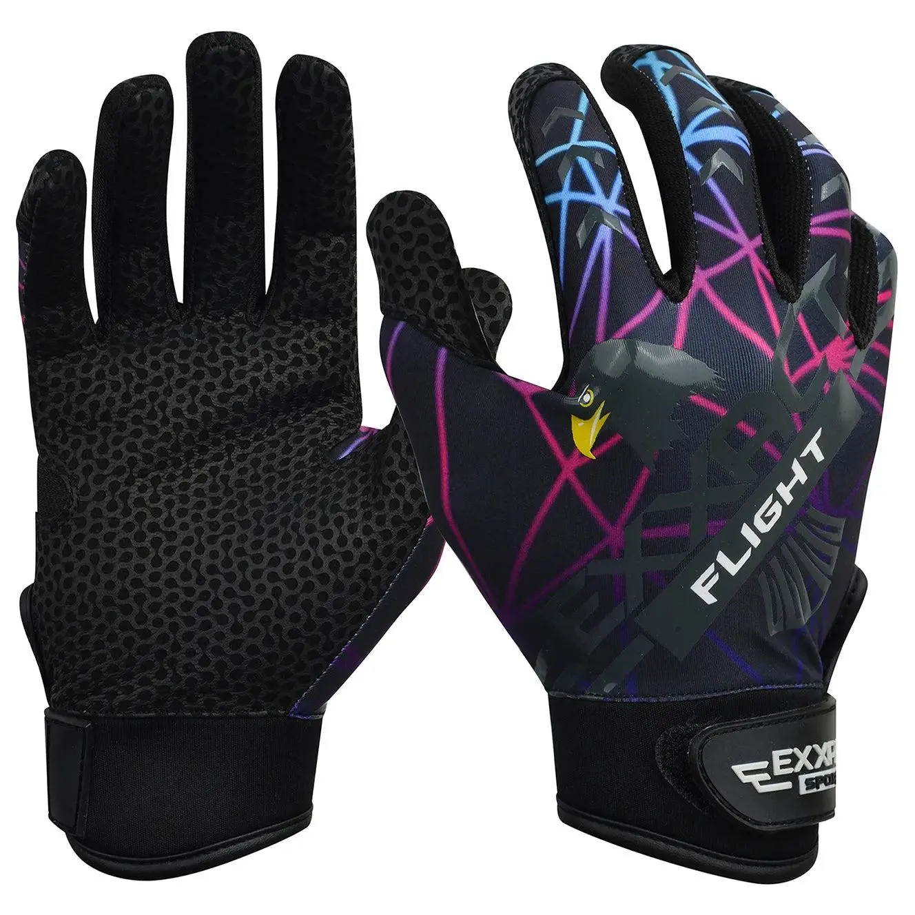 Flight Baseball Batting Gloves For Youth & Adult (Lazer)