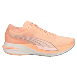 PUMA Womens Deviate Nitro Wildwash Running Sneakers Shoes - Orange