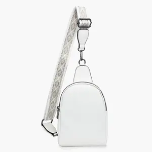 Jen & Co Ellen Guitar Strap Sling Bag with Adjustable Strap and Zipper Closure, Ideal for Travel and Everyday Use