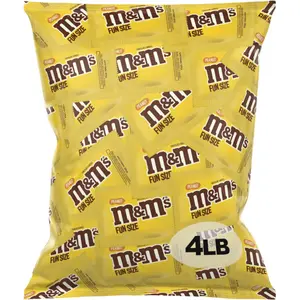 Peanut M&M's Snack - 4 lbs. Bag of Chocolate Covered Roasted Peanuts Candies Bonbon Candies Bonbon Party candy salad halloween gift sixlets