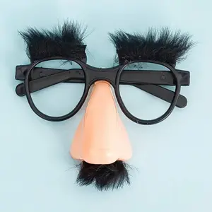 Glasses with Eyelashes Nose and Mustache, Funny Party Decorations for Men and Women, Holiday Costume Accessories, Party Decoration Supplies