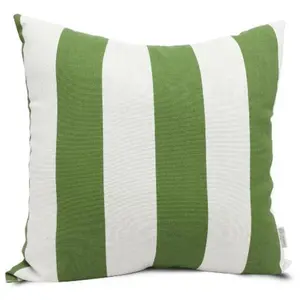 Majestic Home Sage Vertical Stripe Large Indoor-Outdoor Decorative Pillow, Indoor-Outdoor Decorative Pillows