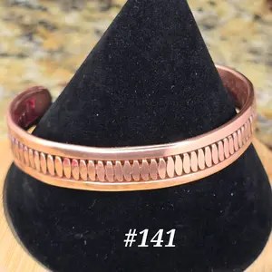 #141 Pure Copper 6 1/16" x 1/2" Cuff Bracelet – Handmade Artisan Jewelry – Unisex – Gift Ready