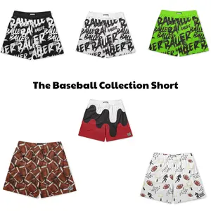 ICE CREAM DRIP VINTAGE YOUTH SHORTS , Sporty Baseball Streetwear | Quick Dry Summer Mesh | Breathable Comfort Fit | Elastic Waistband